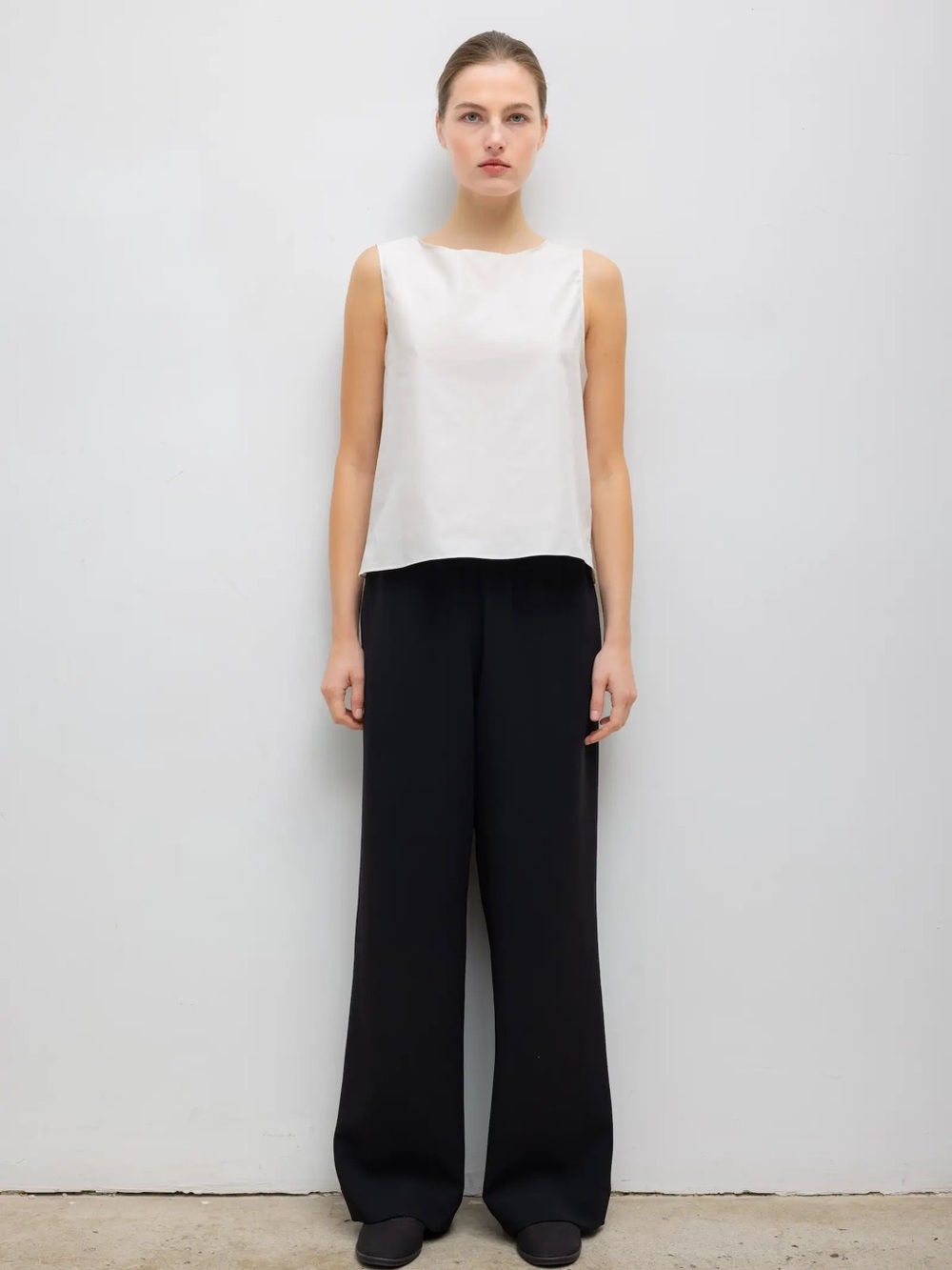LESET Black Wide-Leg Trousers